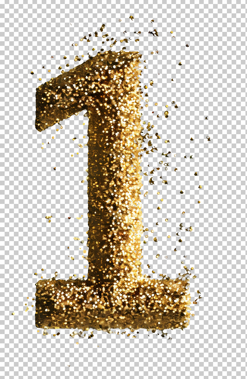 Golden Glittering Number 18 Png Pngwing